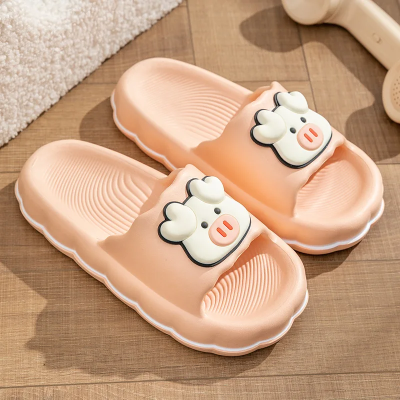 Cute Pig Womens Sandal Summer Slipper for Women 2023 New Comfortable Outdoor Girls Home Slipper Female Flip Flops Leisure