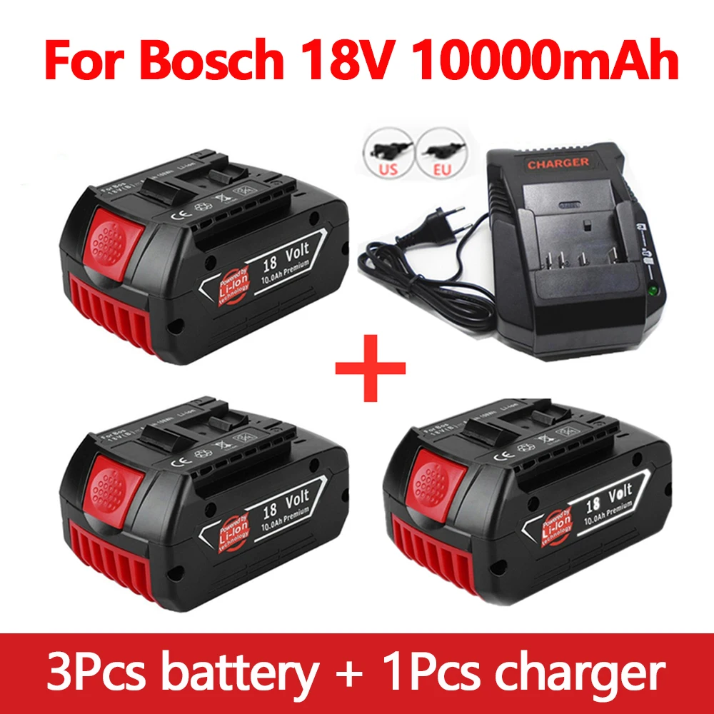 

Аккумуляторная литий-ионная батарея для электродрели Bosch, 18 в, 10000 мАч