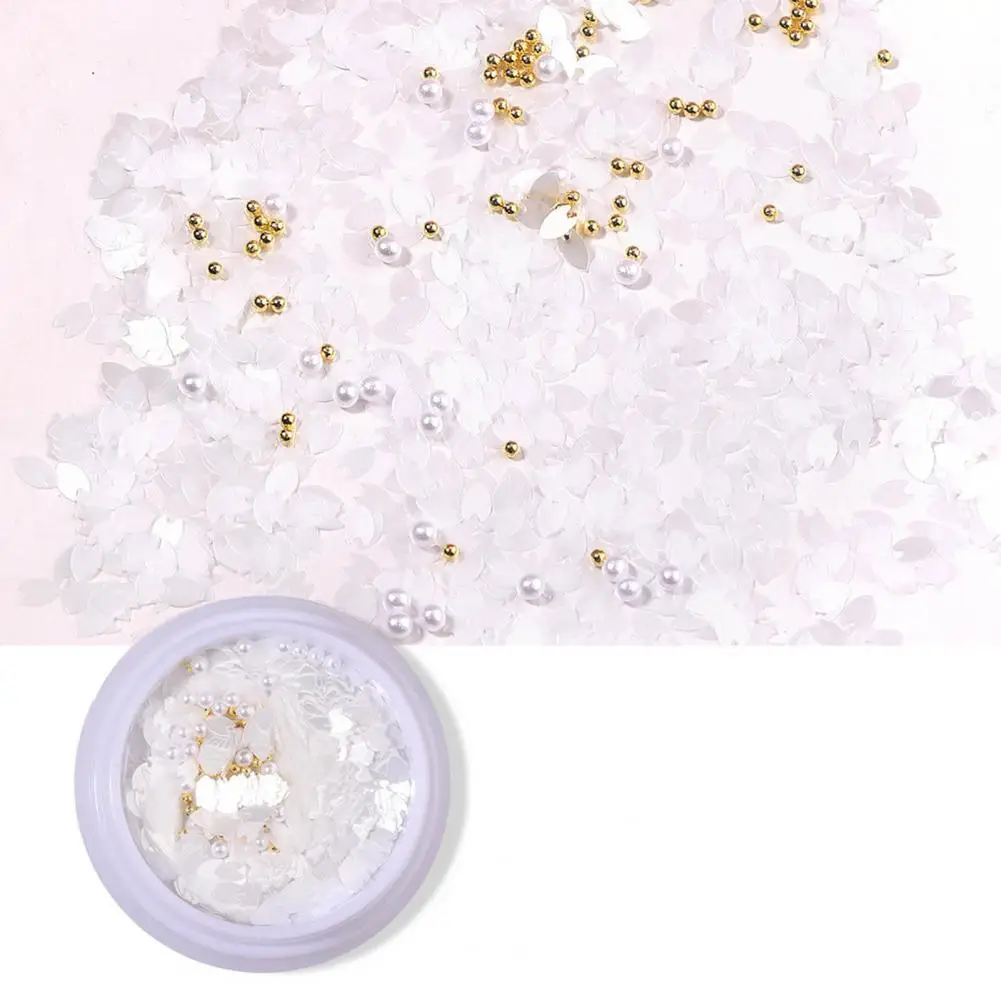 

1 Box Wide Application No Odor Decorative Petal Type Flakes Nail Sequins Phone Case Decor Nail Petal Sequins Nail Supplies