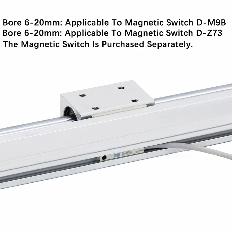 CY3R Magnetic Rodless Cylinder Direct Mount Type CY3R6 CY3R10 CY3R15 CY3R20 CY3R25 CY3R32 50 100 150 200 250 300