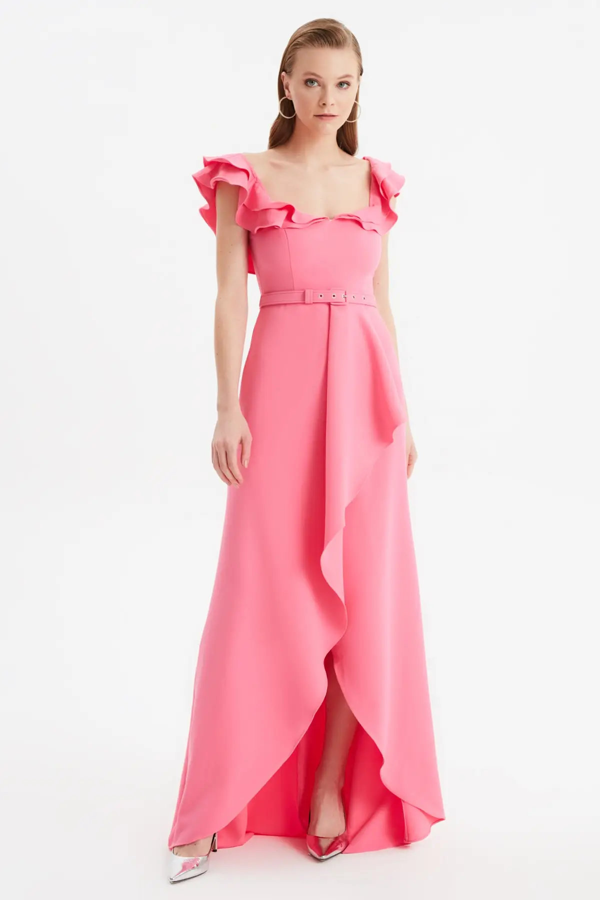 

Trendyol Collar Detail Evening Dress & Prom Gown TPRSS21AE0301