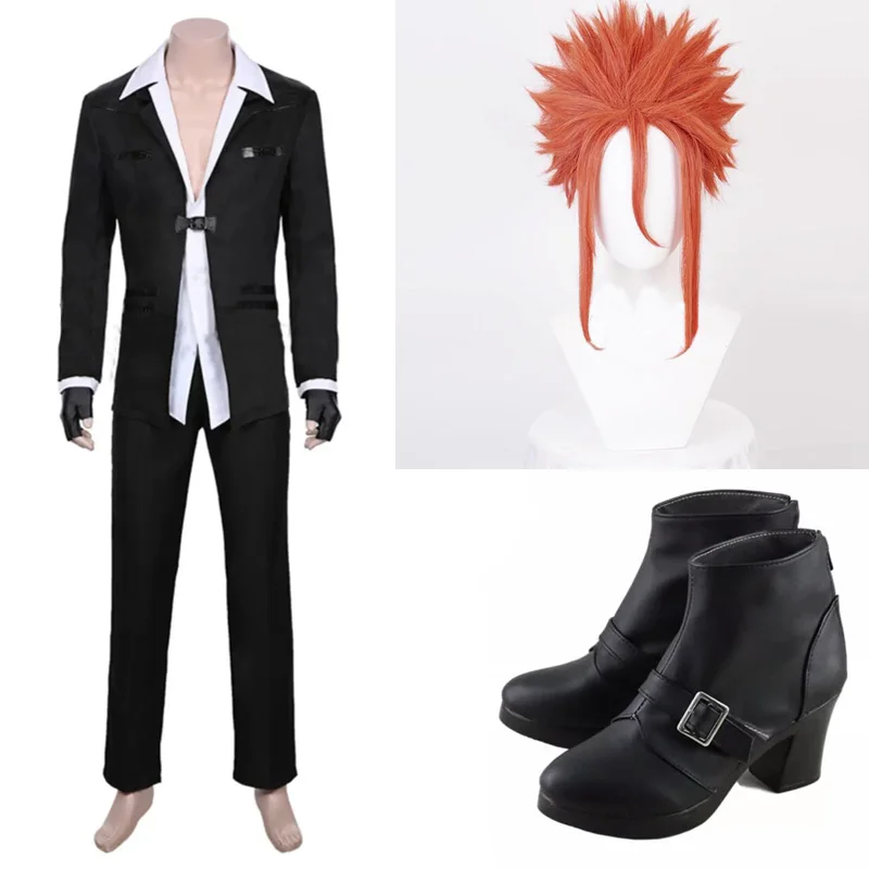 Fantasy VII Remake Leno Reno Сапоги Обувь для косплея парик униформа Костюм на заказ