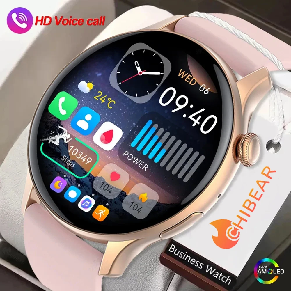 

2023 NEW Smartwatch Women 466*466 AMOLED 1.43" HD Screen Always Display Time Bluetooth Call IP68 Waterproof Sports Smart Watch