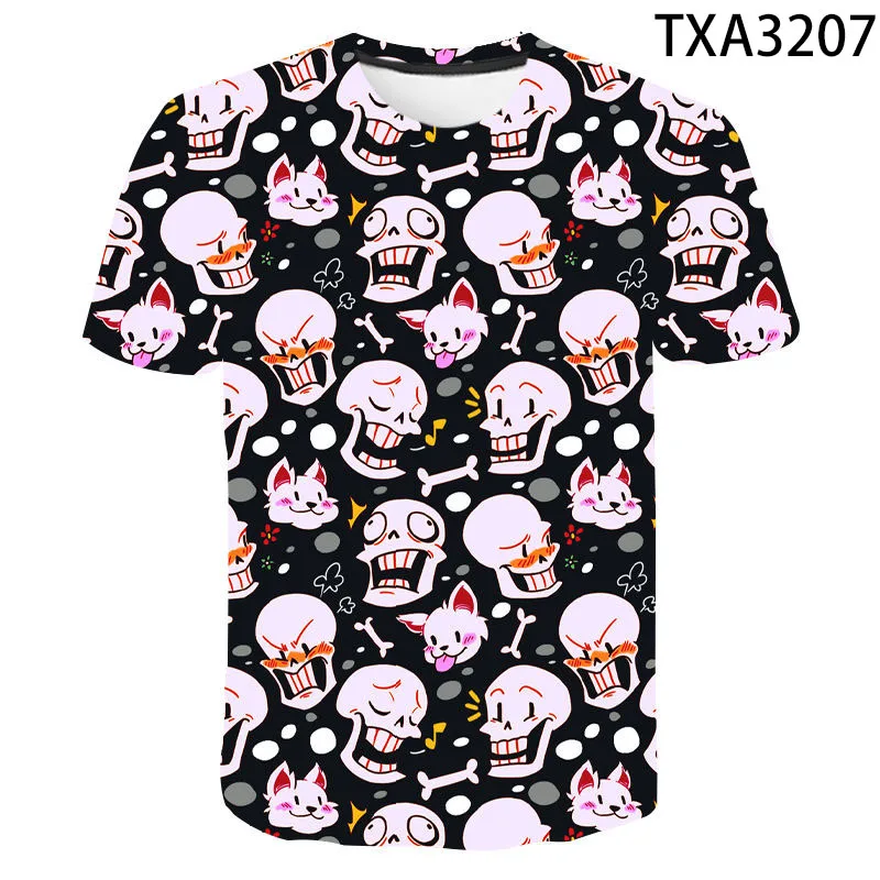 

Undertale Pattern Fashion T-shirt Cool Boy Girl Kids 3D Printed Short Sleeve Casual Men Women Children Tops 2022 Summer New