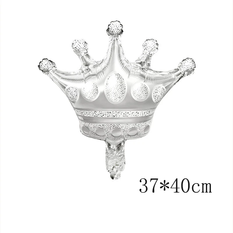 5/10 шт. Мини Золотая Корона фольгированные воздушные шары серебряные черные