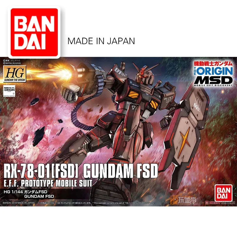 

BANDAI ORIGINAL HG 1/144 GTO RX-78-02 GUNDAM FSD THE ORIGIN ASSEMBLE MODEL KIT ACTION FIGURE