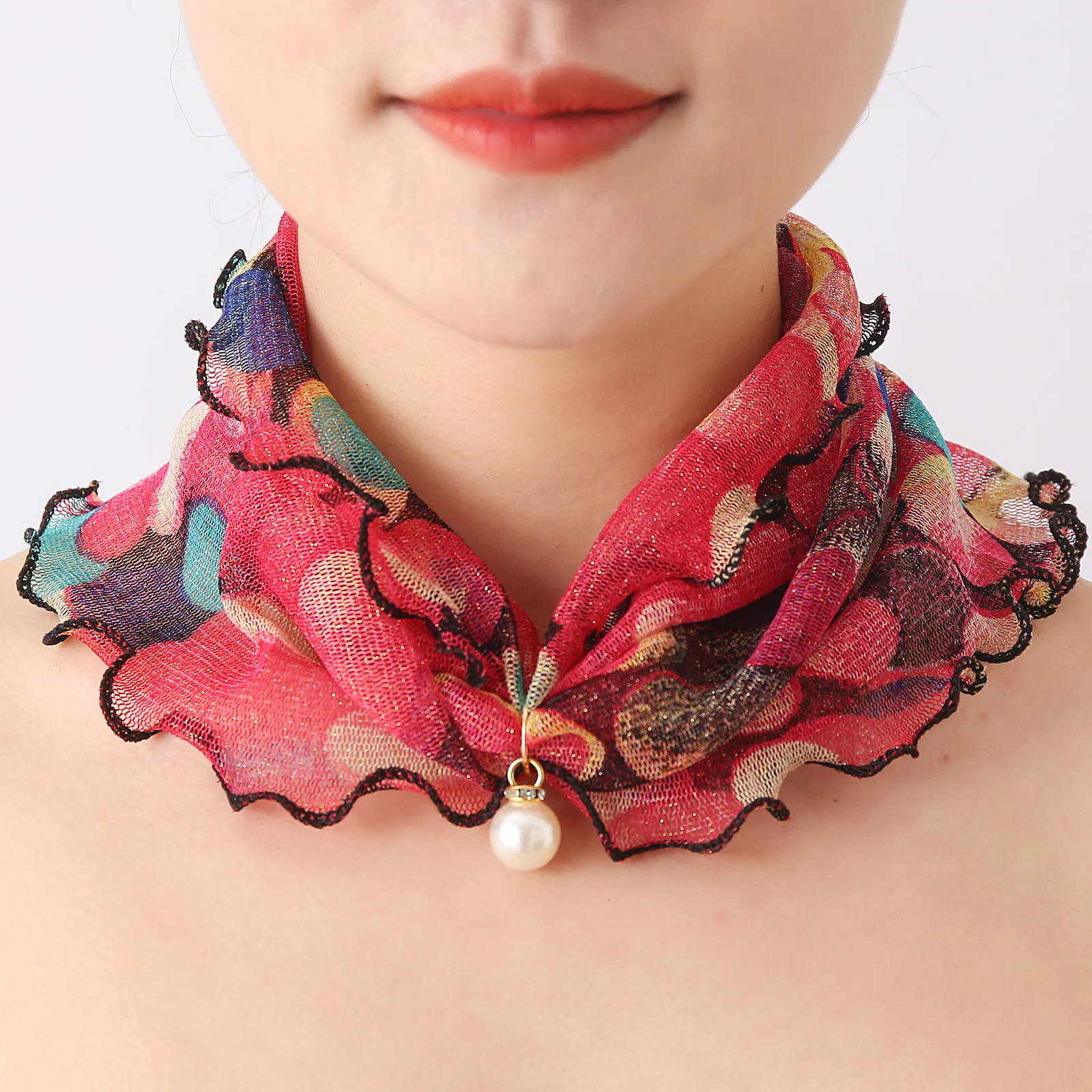 

Baby Tartan Scarf Scarf Spring Thin Sun Headband Neck Women's Summer Proof Scarf Vintage Scarf for Women