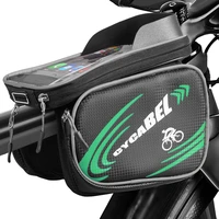 cycling bicycle bag 2 8l large capacity with double pouch for phone towel stuff bike top frame front pannier saddle tube bag