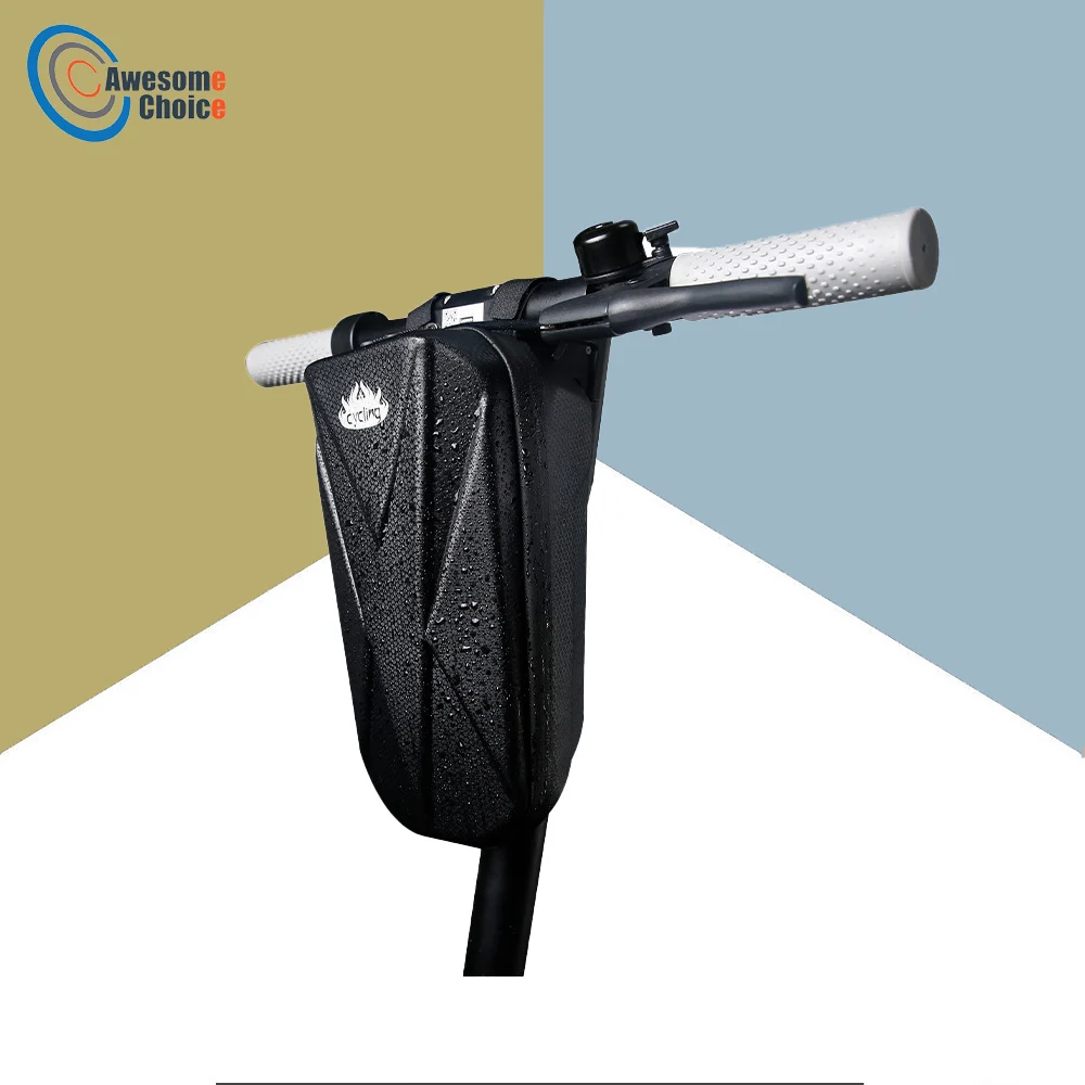 

2L 3L Bicycle Front Bag EVA Hard Shell Bag For Electric Scooter MTB Bag Waterproof Head Handle Bag Zipper Pouch