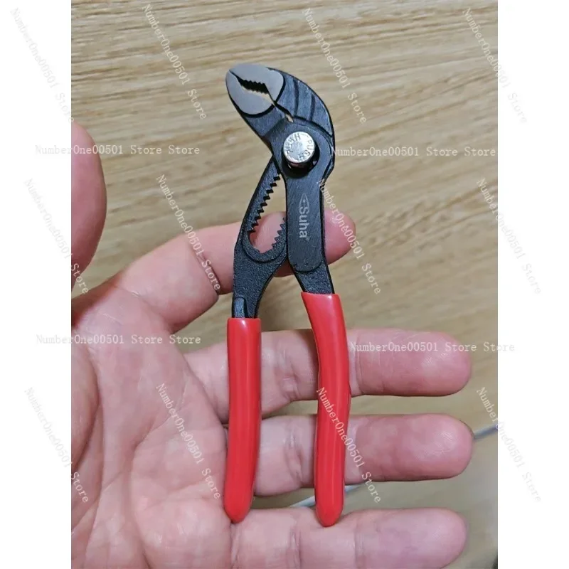 

Suha 5-дюймовые мини-кнопочные плоскогубцы для водяного насоса с крокодиловым ртом, многофункциональный универсальный гаечный ключ, 13-я передача, обслуживание дома