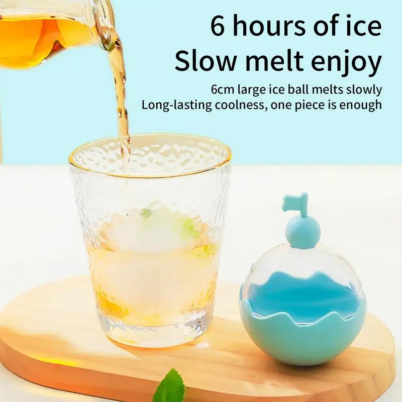 Ice Ball Shape Maker Silicone Round Ice Cube Maker Light Bulb Shaped Ice Ball Creator Spherical Ice Maker For Cold Drinks