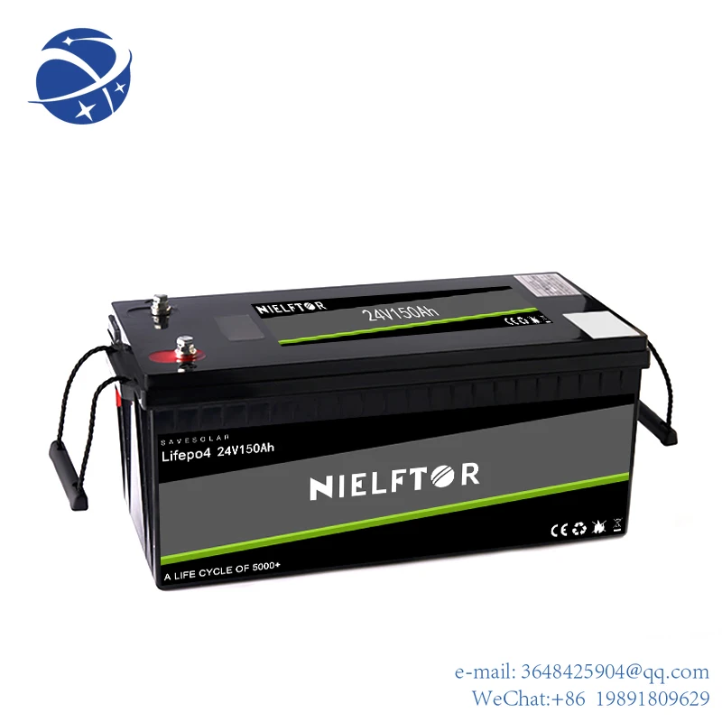 

YYHC 24V 150AH Long Life LiFePO4 Rechargeable Li-Ion Storage Lithium Ion Battery 32700 LiFePO4 Battery
