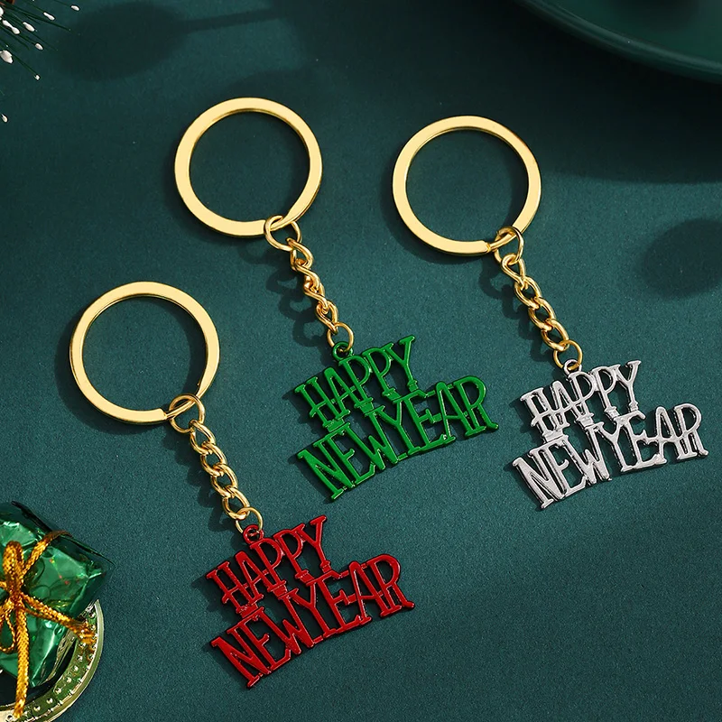 2025 с новым годом брелок ювелирные изделия модный зеленый красный цвет