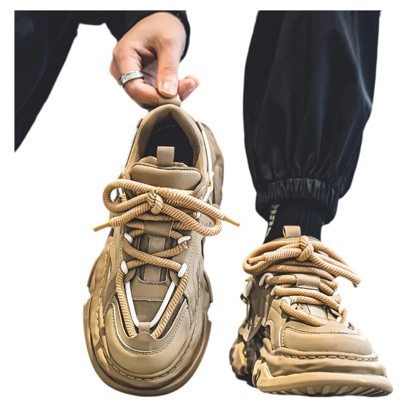 Осенняя популярная мужская обувь высококачественная спортивная на платформе