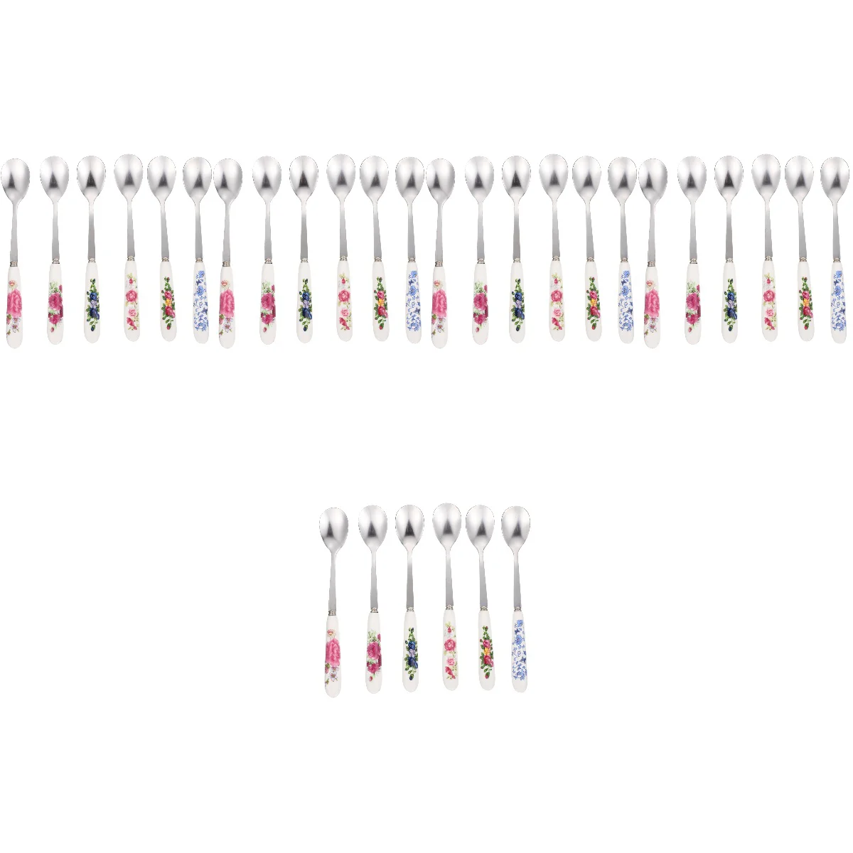 

Spoon Spoons Coffee Handle Ice Cream Stainless Ceramic Soup Espresso Stirrer Dessert Mini Steel Scoop Tablespoonstirring Tea