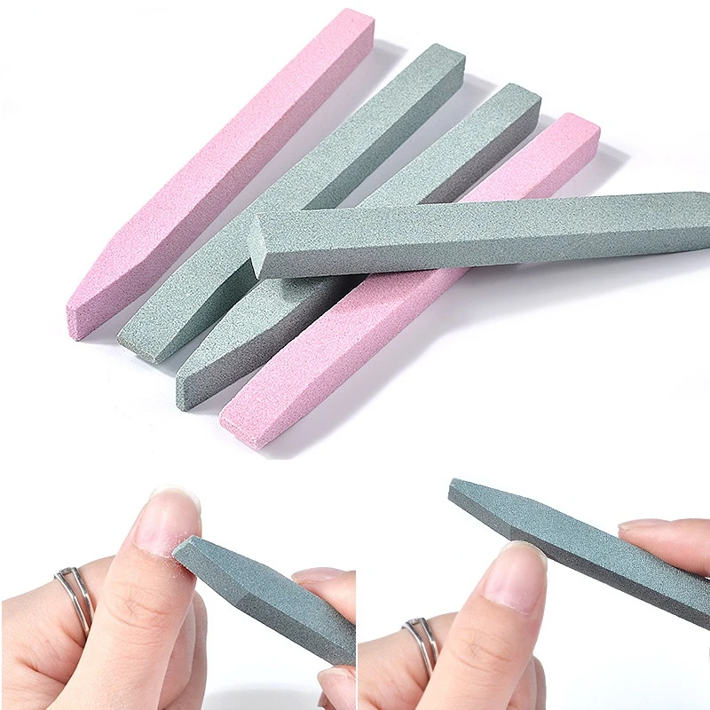 

1/2pcs Quartz Nail Filer Pusher Scrubs Stone Nail Art Grinding Bar Exfoliate Cuticle Remove Stick Dead Skin Manicure Care Tool