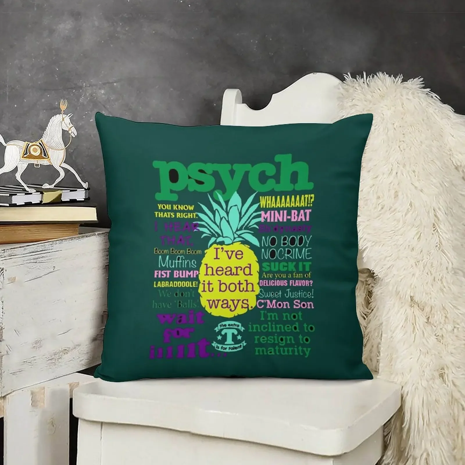 Psych Tv Juliet Ohara Psychic Detective Генри Spencer - Quote Декоративная подушка Подушки Эстетическая