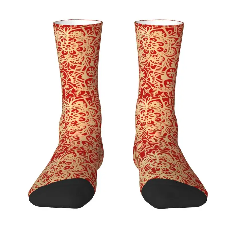 Unisex Comfortable Warm 3d Print Bohemian Boho Crew Socks