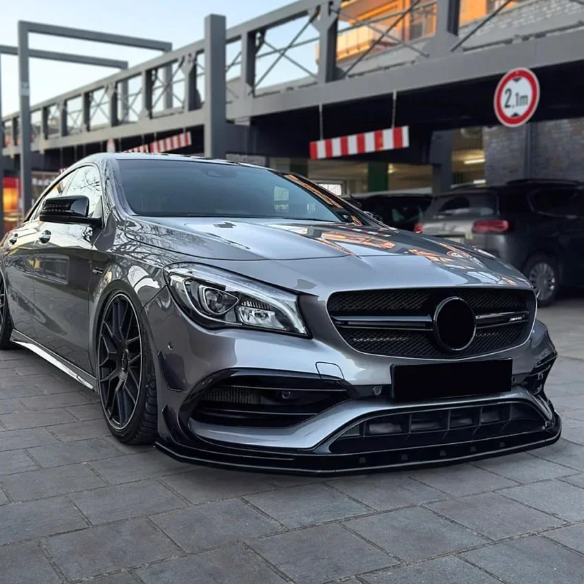 Для Mercedes Benz CLA Class C117 CLA200 CLA220 CLA250 CLA45 AMG 2015-2018 передний бампер разделитель губ