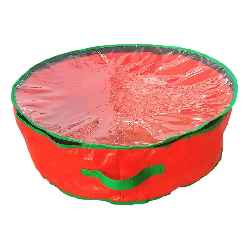 

Wreath Storage Bag Round Wreath Storage Bag Wreath Bags With Transparent Window And Zipper Closure Christmas Garland Holiday