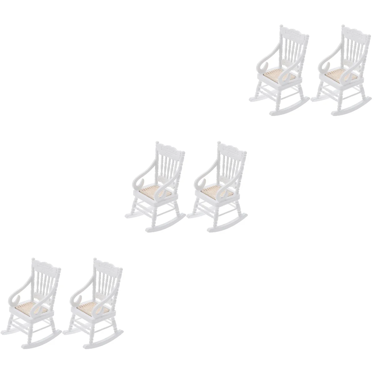 

6 шт., модель деревянного кресла-качалки