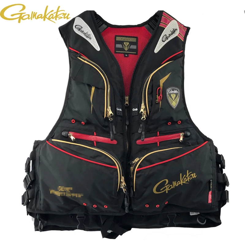 

Gamakatsu Fishing Life Jacket for Adults Waterproof Fly Fishing Vest Multi Pocket Waistcoat Lure Fishing Clothes
