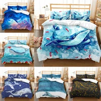 3d printing whale duvet cover 23pcs home textiles for kids adult bedding sets bedroom decor