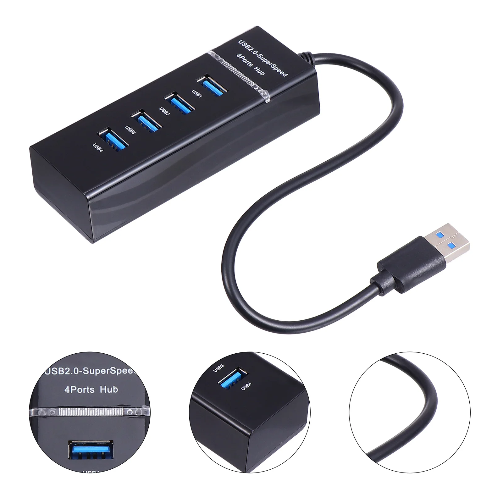 

Usb Hub Adapter 2.0 Splitter Data Switch Port C Transfer Fast Multi Individual A Drive Micro Power Portable Flash Ports Charging