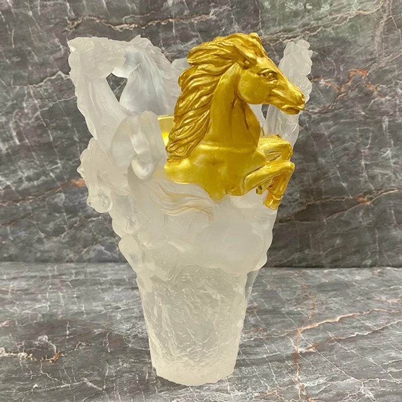 Хрустальная курильница из смолы арабская конская Liuli основание украшения для