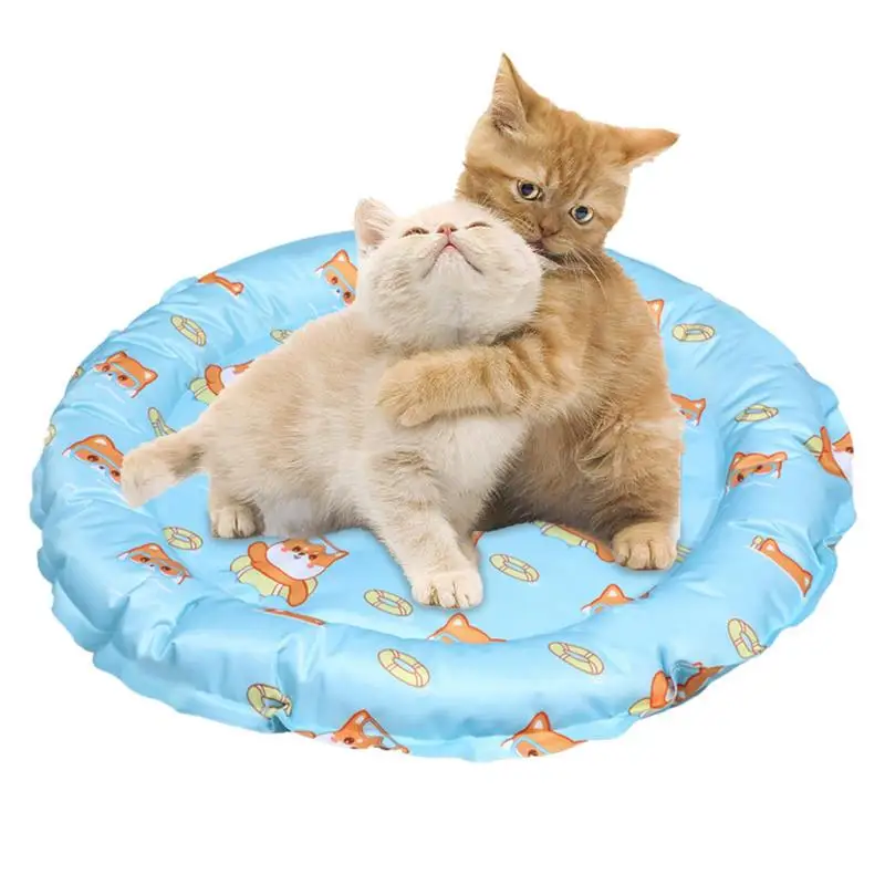 

Охлаждающий коврик, летние кровати для кошек, охлаждающее одеяло, самоохлаждающая подкладка для котят, щенков, маленьких собак, Складные Водонепроницаемые кровати для домашних животных