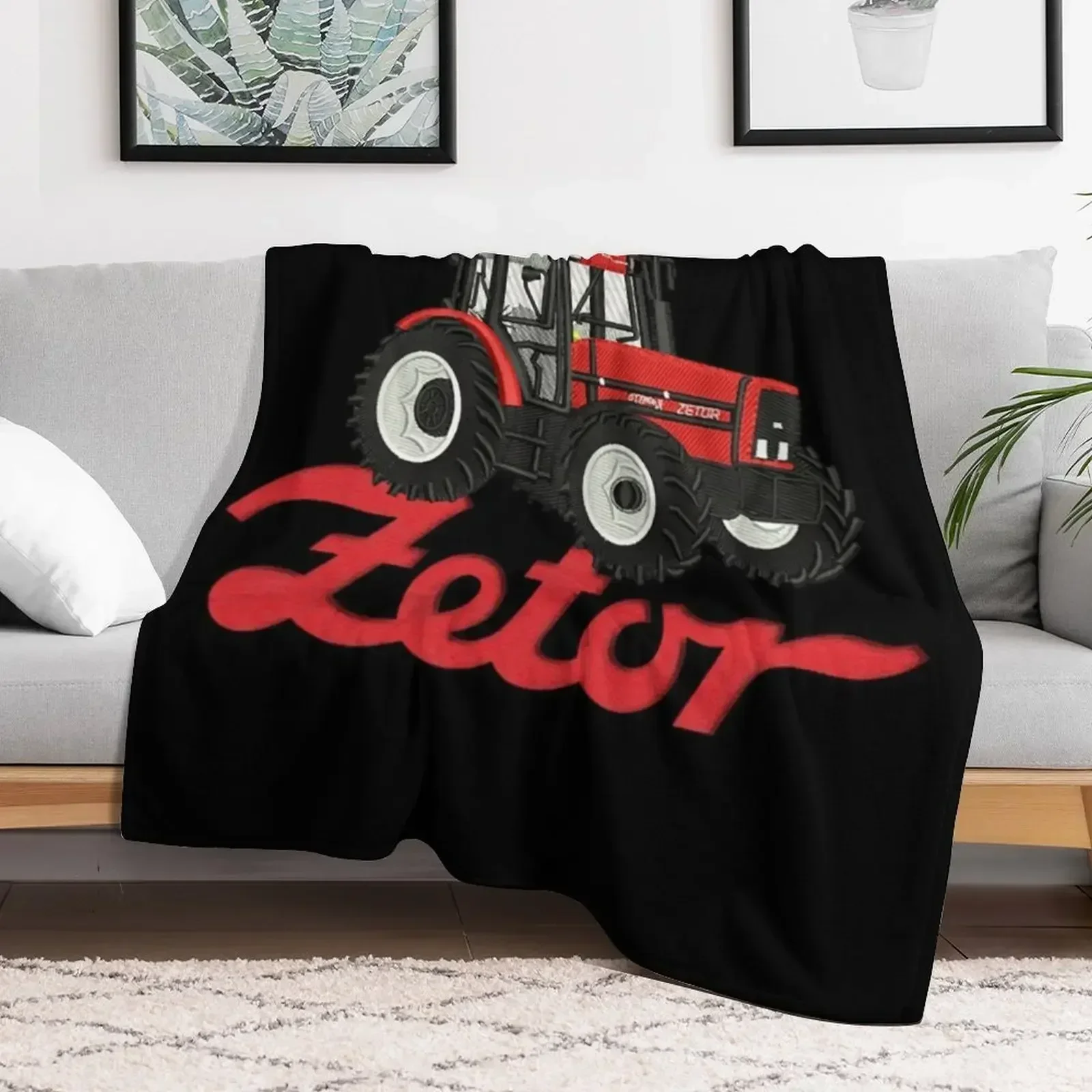 Фото Плед для трактора Zetor, декоративные рождественские украшения, для дивана и кровати, красивые фланелевые покрывала, модные пледы. №5