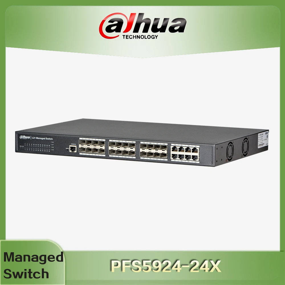

Dahua POE SWITCH PFS5924-24X L2+ Managed Switch 1000M SFP port x 16 DH-PFS5924-24X
