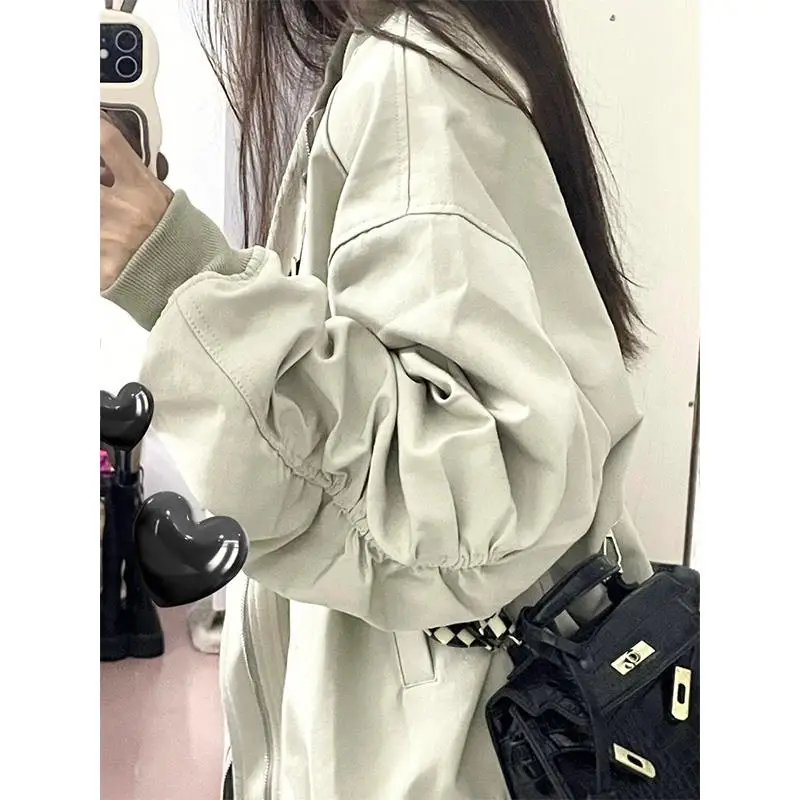 Ранняя весна американская ретро куртка-пилот бейсбольная форма женская и осень