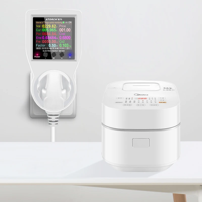 220V AC inteligentne gniazdo WIFI cyfrowy watomierz ue wtyczka zasilania miernik zużycie energii elektrycznej moc kilowata licznik energii 4 220V AC inteligentne gniazdo WIFI cyfrowy watomierz ue wtyczka zasilania miernik zużycie energii elektrycznej moc kilowata licznik energii 4