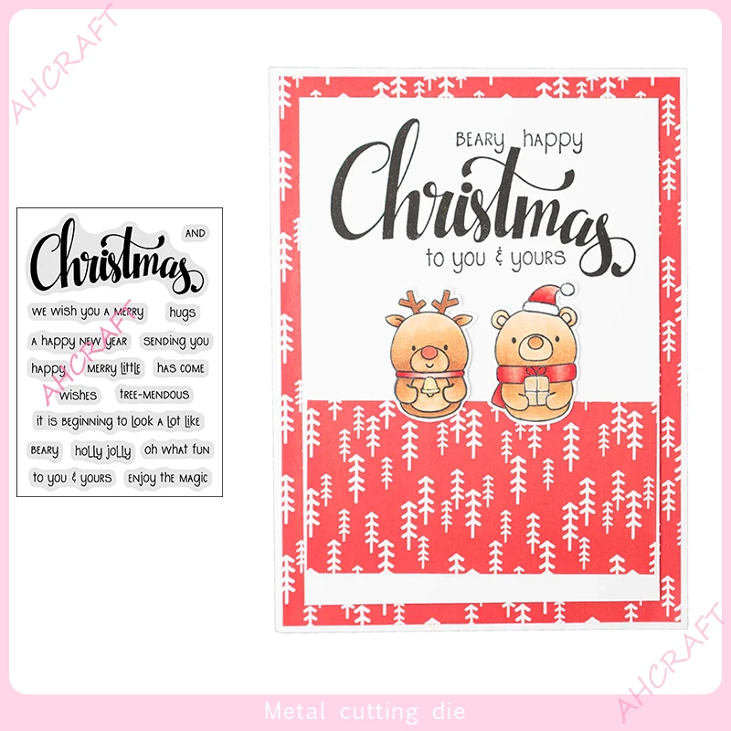 Штамп с английскими словами и металлические штампы для DIY скрапбукинга