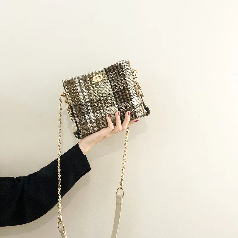 

New Fashion All-Match Chain Shoulder Messenger Bag Internet Celebrity Bucket Bag