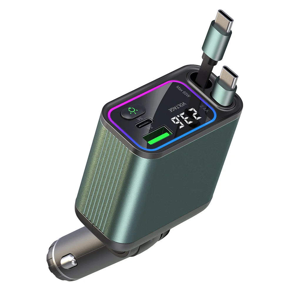 Автомобильное зарядное устройство 90 Вт 4 в 1 супер быстрая зарядка автомобильное