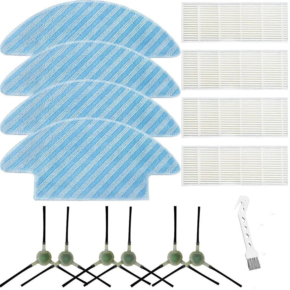 

Сменный Набор аксессуаров для робота-пылесоса Lefant M210 M210S M210B M213, боковая щетка, фильтр, Швабра, щетка для чистки