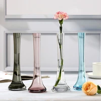 modern glass vase nordic indoor decor artistic flower pot home decorative planter art living room decoration flower arrangement