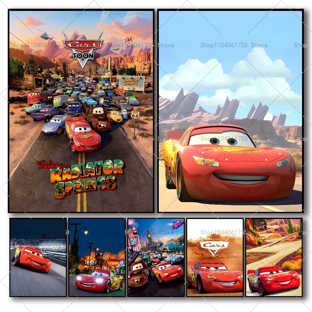 1 шт. декоративный настенный постер L-Lightning McQueen