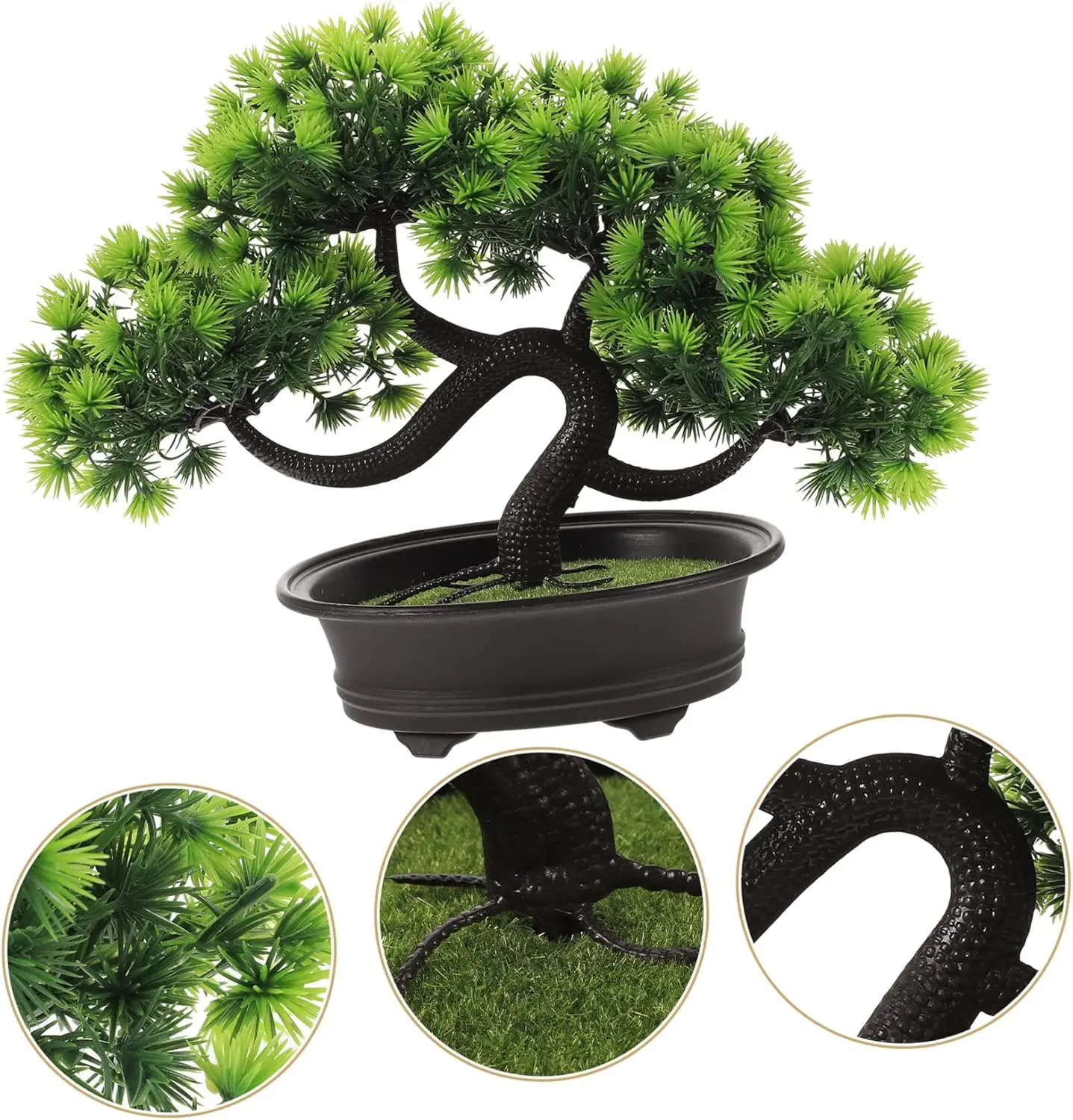 Фото Welcome Pine Artificial Bonsai Juniper Tree Potted False Plant Ornaments Pots for Indoor №3