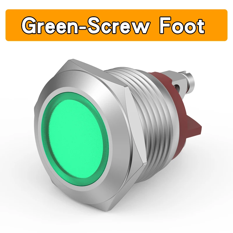 

Водонепроницаемый светодиодный индикатор 6В 12В 220В, красный, зеленый, синий