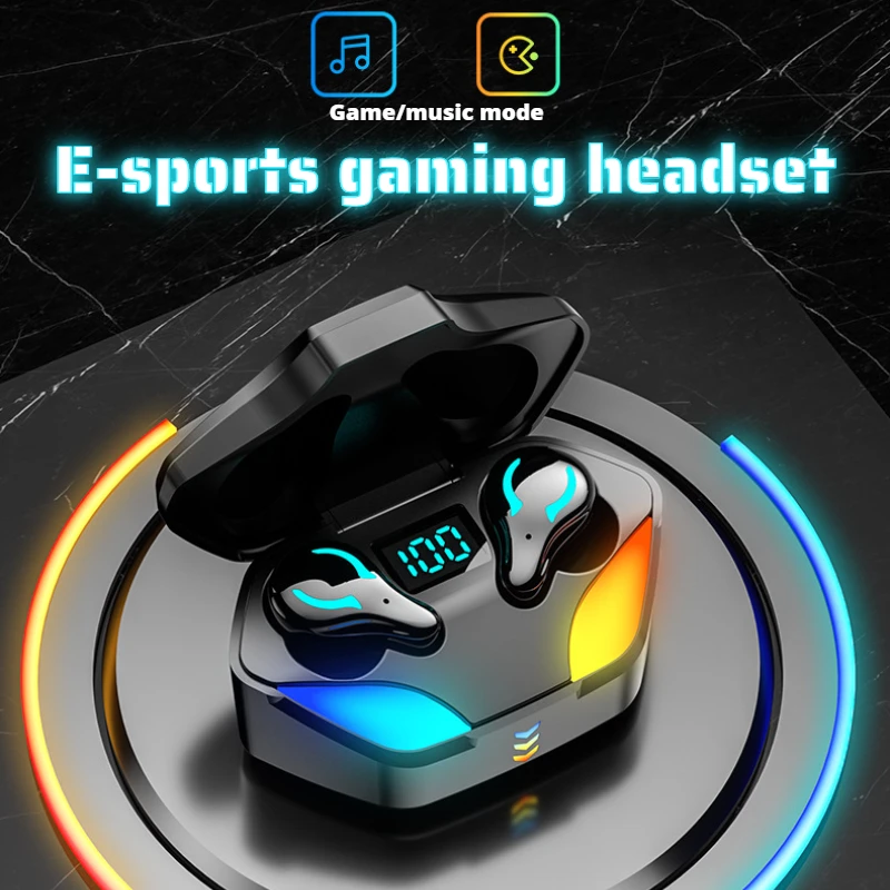 Низколатентные игровые наушники X1 TWS Bluetooth5.1 с подавлением шума, сенсорным управлением и микрофоном, беспроводные наушники геймера