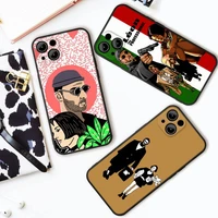 movie killer leon and mathilda professional uncle girl phone case for iphone13 12 pro 11 max x xr mini xs 7 8 plus full coverage