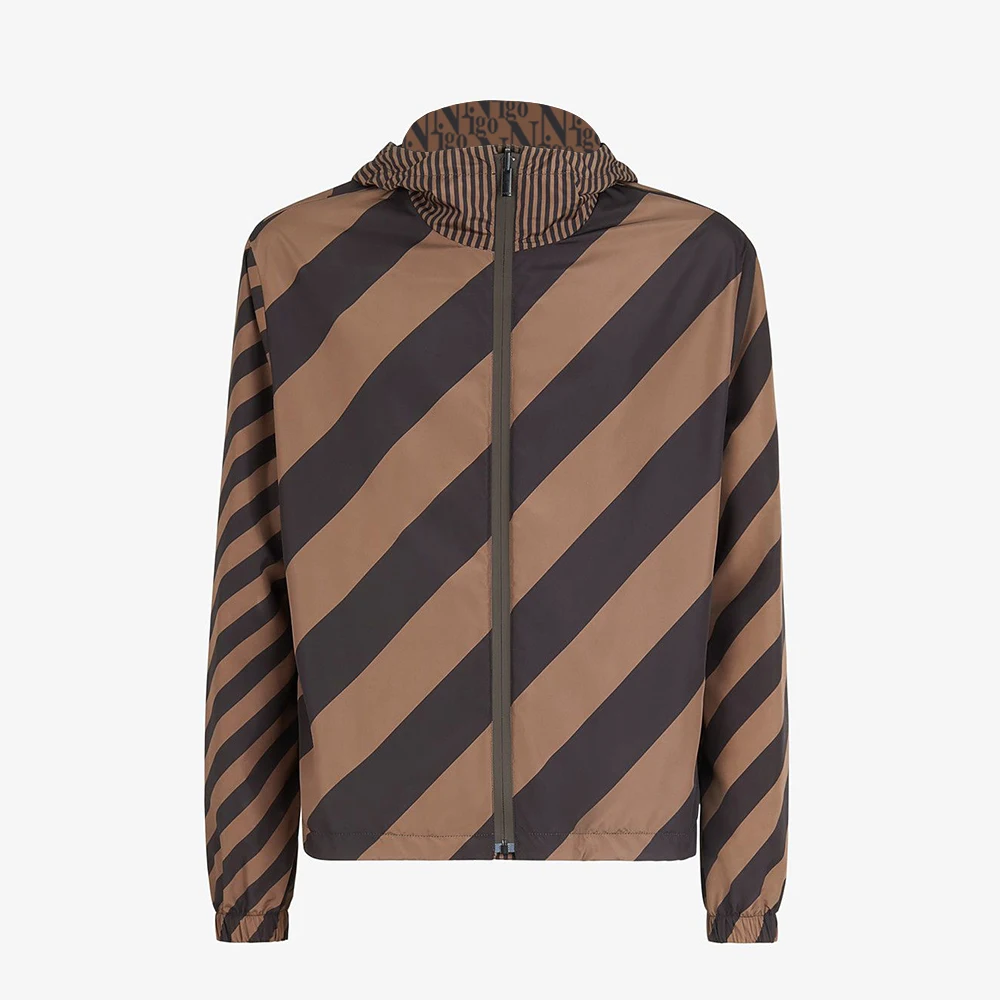 

NIGO Reversible Brown Nylon Jacket Coat #nigo76265