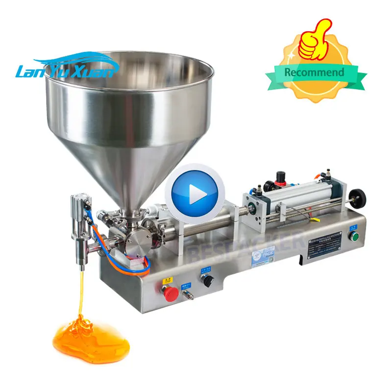 

G1WTD Semi automatic ice cream water liquid honey juice sauce soft drink tomato paste filling machine