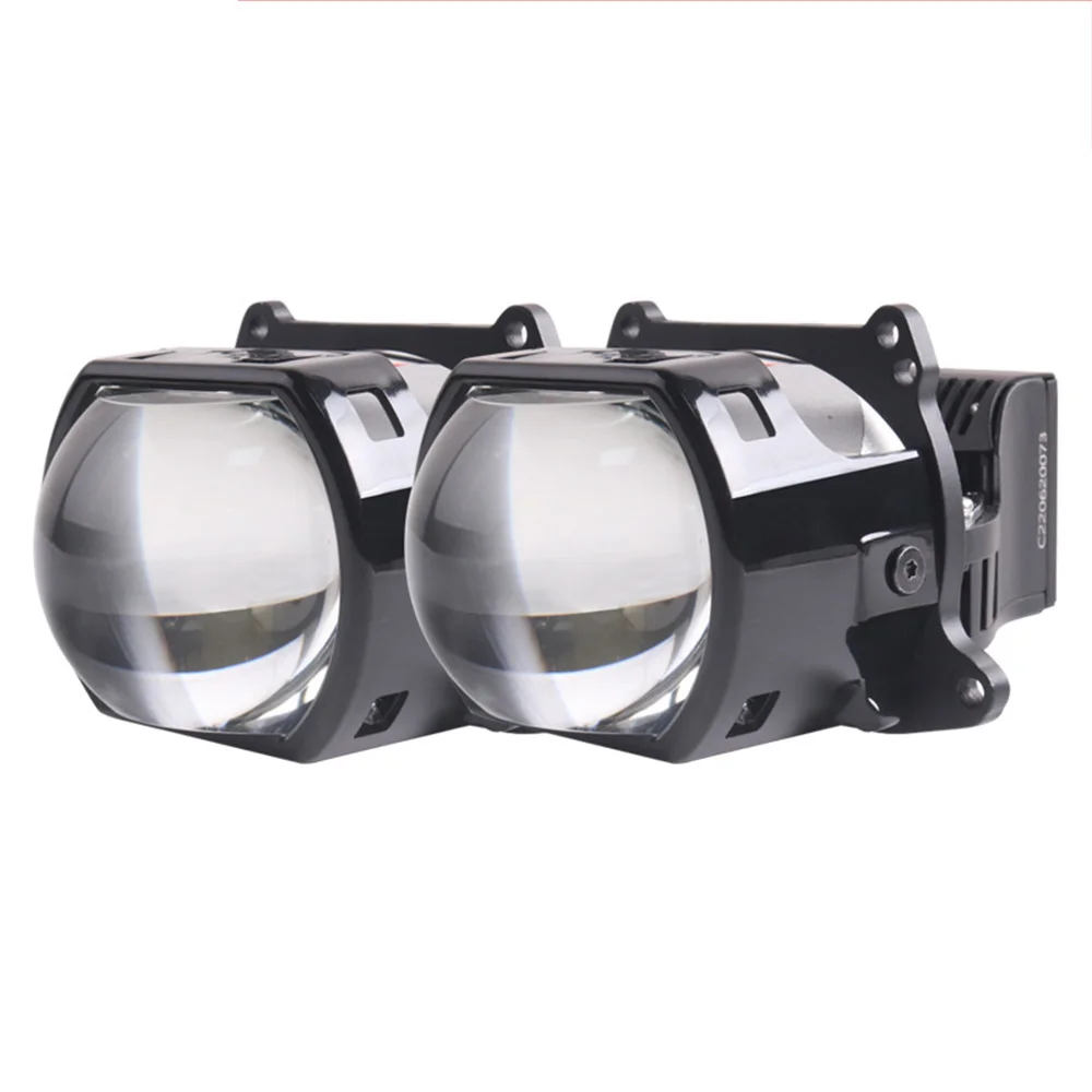 

New Mini 3 Inch Bi-LED Projector Lens Light 12V 55W 6000K 5500LM 50000h Life 2 PCS Bi Projector Headlight Free Shipping
