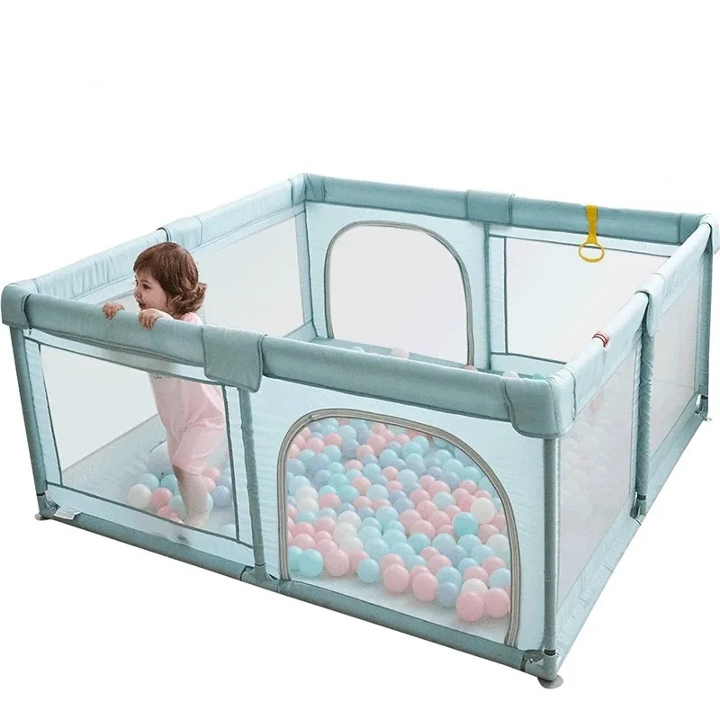 IMBABY Baby Playpen Large Baby Fence Indoor Safety Playpen for Children Green Baby Playground Park Dry Pool with Balls New Year