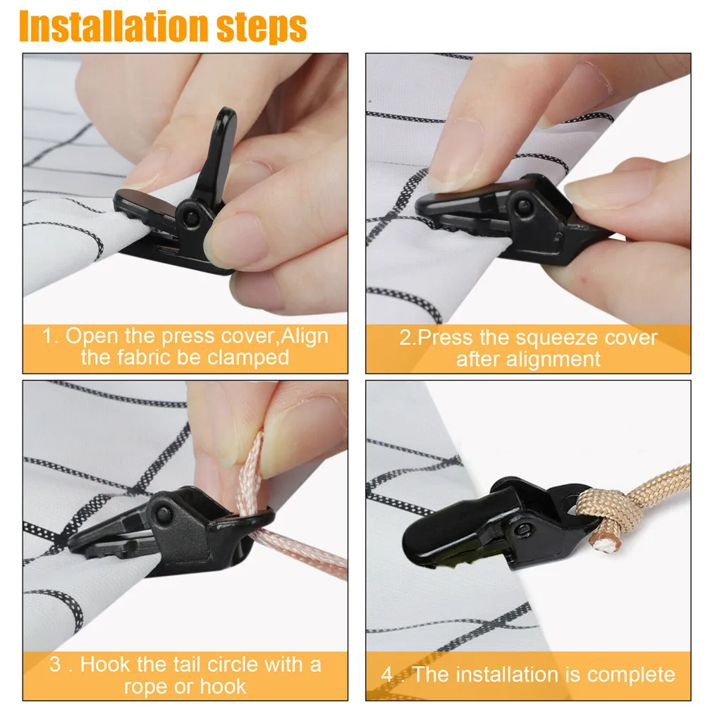 10/30 шт. DIY зажим для брезента тент палатка оснастка холст якорь захват