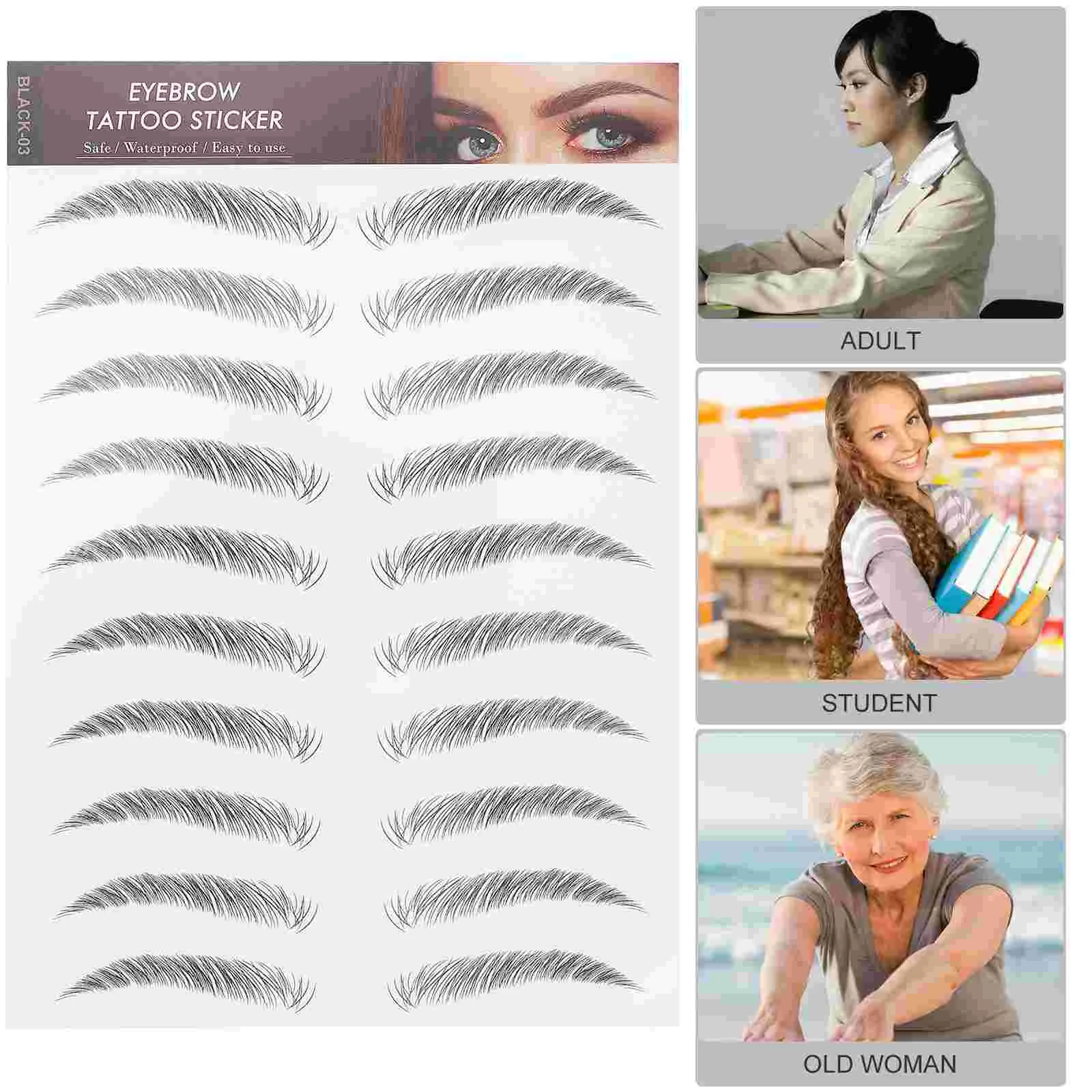 

Eyebrow Stickers Sticker Brow Waterproof Imitation Transfers Fake Hair Bionic Transfer Makeup Temporary Ecological Eyebrows